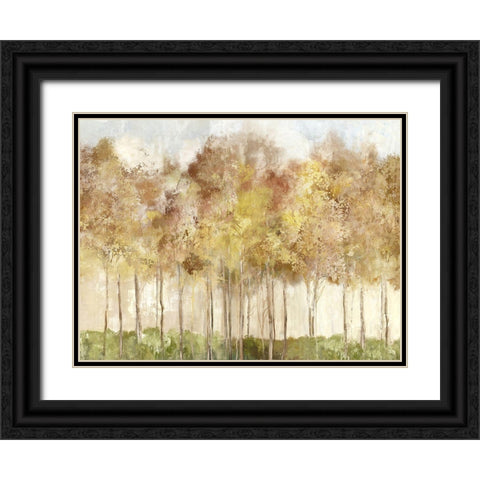 Yellow Forest  Black Ornate Wood Framed Art Print with Double Matting by Pearce, Allison