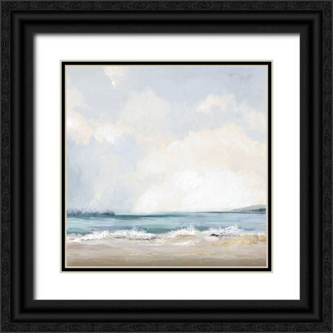 Sunny Beach Black Ornate Wood Framed Art Print with Double Matting by Pearce, Allison