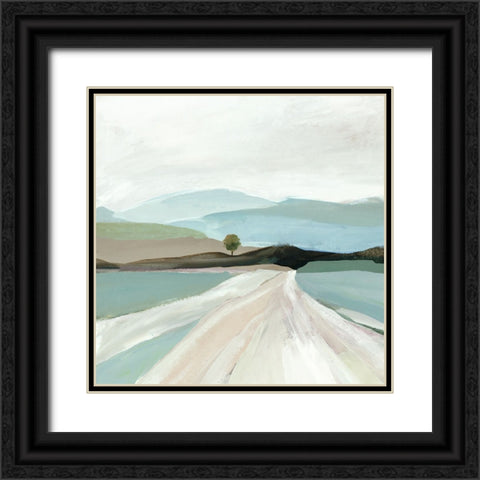 Modern Pathway Black Ornate Wood Framed Art Print with Double Matting by Pearce, Allison