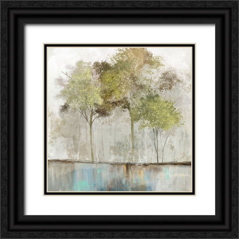 Olive Trees Black Ornate Wood Framed Art Print with Double Matting by Pearce, Allison