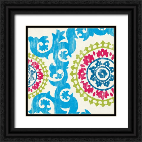 Greek Islands Map White Black Ornate Wood Framed Art Print with Double Matting by PI Galerie