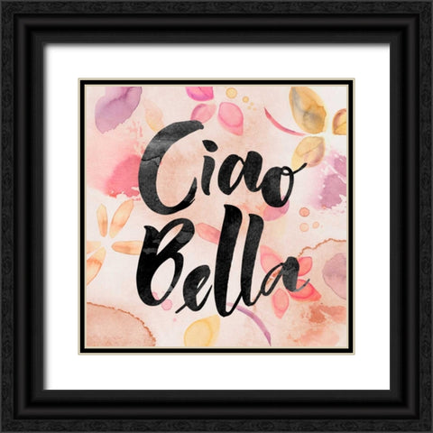 Ciao Bella Black Ornate Wood Framed Art Print with Double Matting by PI Galerie