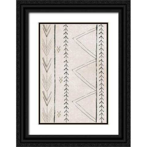 Moroccan Touch II  Black Ornate Wood Framed Art Print with Double Matting by PI Studio