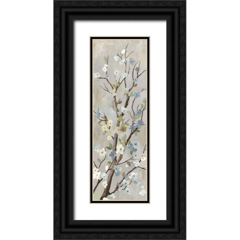 Blossom II Black Ornate Wood Framed Art Print with Double Matting by PI Studio