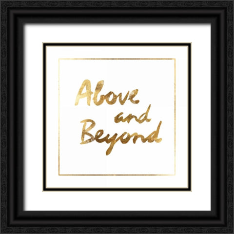 above and beyond  Black Ornate Wood Framed Art Print with Double Matting by PI Studio