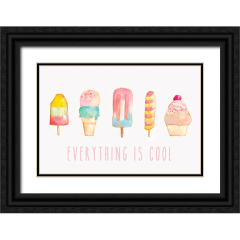 Summer Delight Black Ornate Wood Framed Art Print with Double Matting by PI Studio