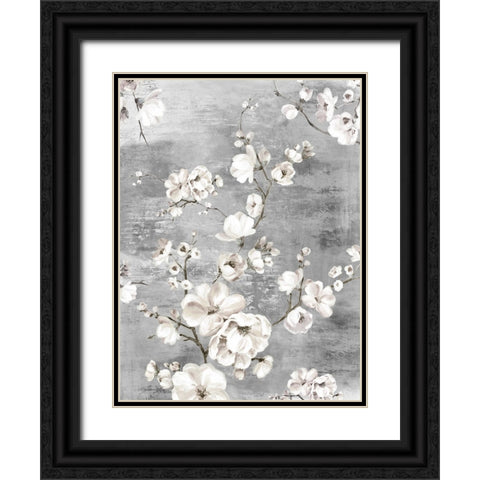 Blossoming Garden II Black Ornate Wood Framed Art Print with Double Matting by PI Studio