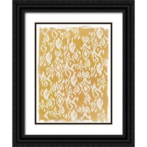 Eclat Pattern  Black Ornate Wood Framed Art Print with Double Matting by PI Studio