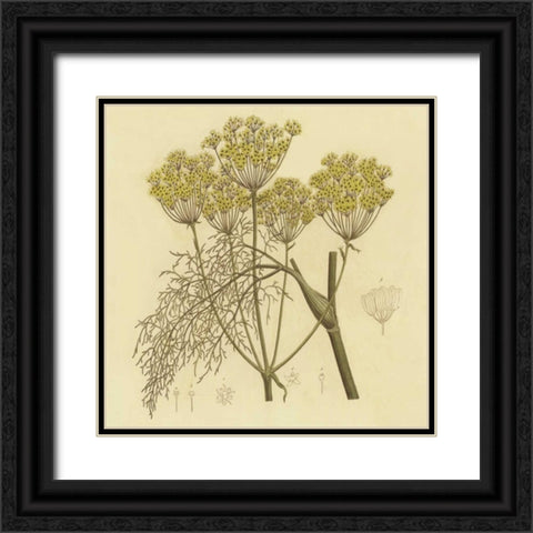 Yellow Weeds Black Ornate Wood Framed Art Print with Double Matting by PI Collection