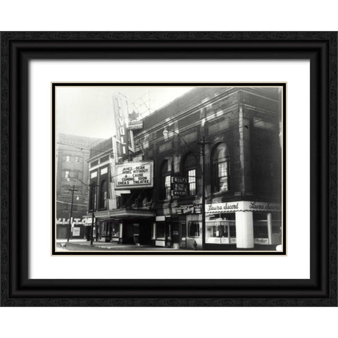 Famous Players Black Ornate Wood Framed Art Print with Double Matting by PI Collection