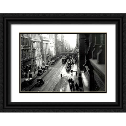 King and John Black Ornate Wood Framed Art Print with Double Matting by PI Collection