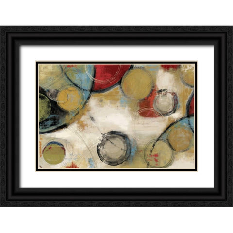 Elements Black Ornate Wood Framed Art Print with Double Matting by Reeves, Tom