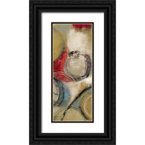 Elemental Circles II- Mini Black Ornate Wood Framed Art Print with Double Matting by Reeves, Tom