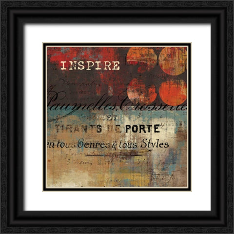 Inspire - Mini Black Ornate Wood Framed Art Print with Double Matting by Reeves, Tom