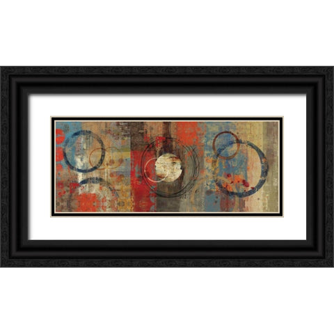 Splattered I - Mini Black Ornate Wood Framed Art Print with Double Matting by Reeves, Tom