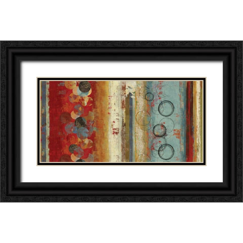 Field of Blue - Oversize Black Ornate Wood Framed Art Print with Double Matting by Reeves, Tom
