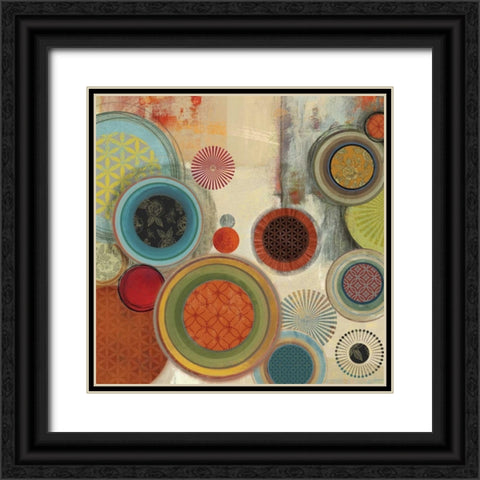 Motions I Black Ornate Wood Framed Art Print with Double Matting by Reeves, Tom