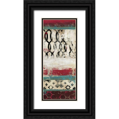 Nouveau I Black Ornate Wood Framed Art Print with Double Matting by Reeves, Tom