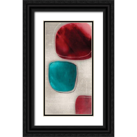 Cherry Shades I Black Ornate Wood Framed Art Print with Double Matting by Reeves, Tom