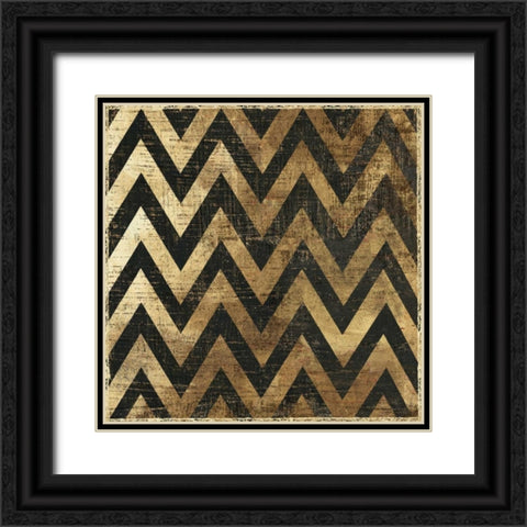 Art Deco II Black Ornate Wood Framed Art Print with Double Matting by Reeves, Tom