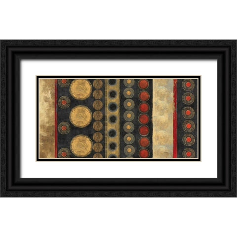 Gold Klimt Black Ornate Wood Framed Art Print with Double Matting by Reeves, Tom