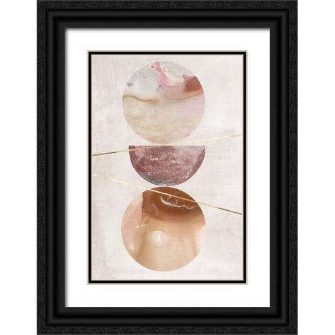 Balance of Blush I  Black Ornate Wood Framed Art Print with Double Matting by Reeves, Tom