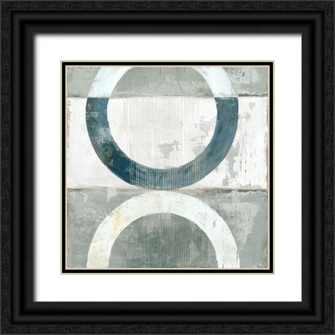Pewter Plate II Black Ornate Wood Framed Art Print with Double Matting by Reeves, Tom