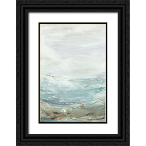 Rhythmic Waters II Black Ornate Wood Framed Art Print with Double Matting by Reeves, Tom