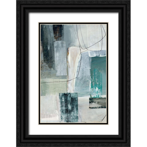 Metamorphosis Blue I Black Ornate Wood Framed Art Print with Double Matting by Reeves, Tom