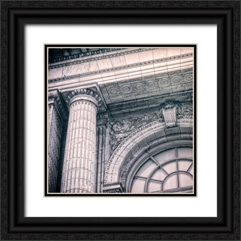 Power II Black Ornate Wood Framed Art Print with Double Matting by Schenck, Robert