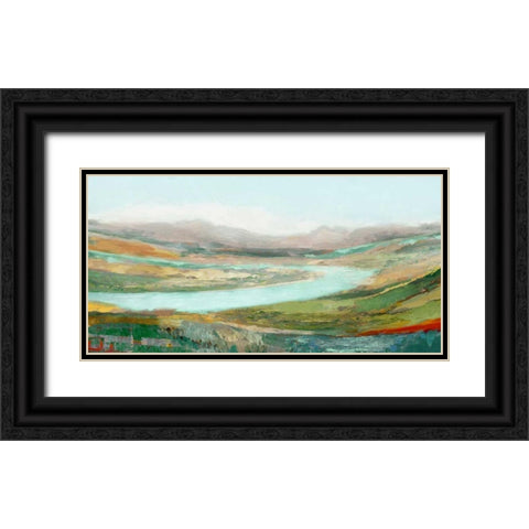 Aerial Landscape Black Ornate Wood Framed Art Print with Double Matting by Selkirk, Edward