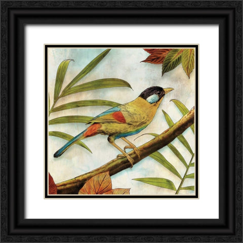 Jungle Bird I Black Ornate Wood Framed Art Print with Double Matting by Selkirk, Edward
