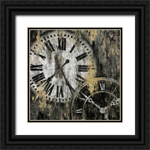 Clockwork I Black Ornate Wood Framed Art Print with Double Matting by Selkirk, Edward