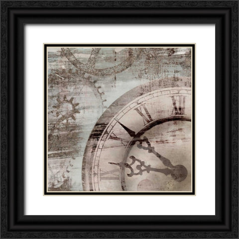 Tick Tock I Black Ornate Wood Framed Art Print with Double Matting by Selkirk, Edward