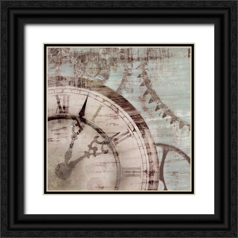 Tick Tock II Black Ornate Wood Framed Art Print with Double Matting by Selkirk, Edward