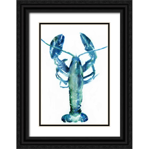Lobster Black Ornate Wood Framed Art Print with Double Matting by Selkirk, Edward