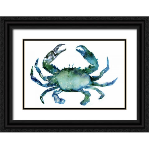 Crab Black Ornate Wood Framed Art Print with Double Matting by Selkirk, Edward