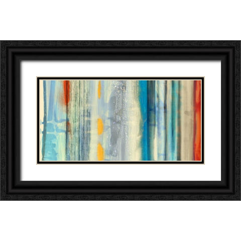 Streaks Black Ornate Wood Framed Art Print with Double Matting by Selkirk, Edward