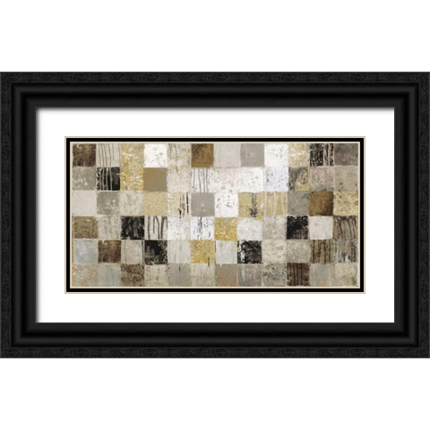 African Mosaic II Black Ornate Wood Framed Art Print with Double Matting by Selkirk, Edward