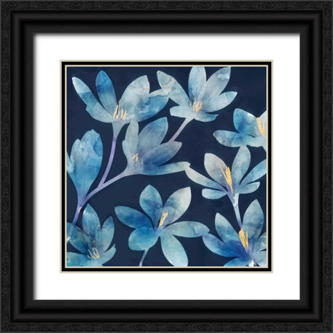 Mystique Blue I Black Ornate Wood Framed Art Print with Double Matting by Selkirk, Edward