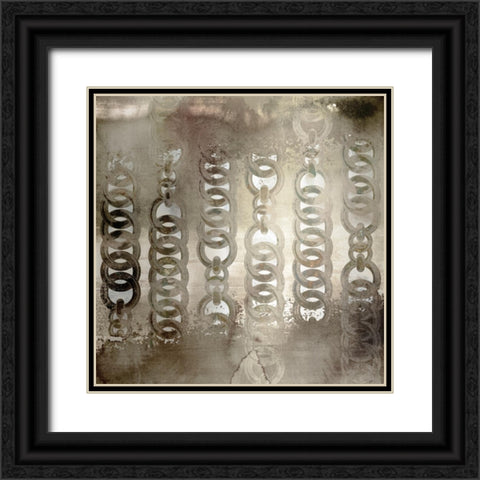 Chainlink II Black Ornate Wood Framed Art Print with Double Matting by Selkirk, Edward
