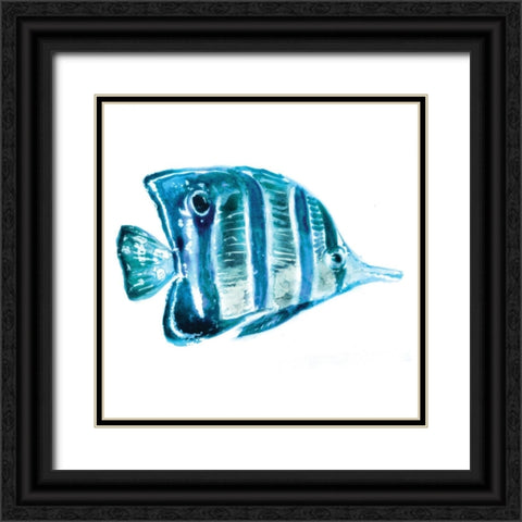Fish III Black Ornate Wood Framed Art Print with Double Matting by Selkirk, Edward