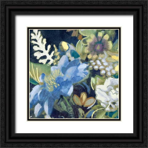 Bouquet III Black Ornate Wood Framed Art Print with Double Matting by Selkirk, Edward