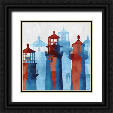 Lighthouse I  Black Ornate Wood Framed Art Print with Double Matting by Selkirk, Edward