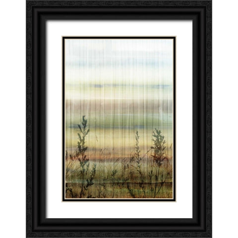 Wheat Fields - Mini Black Ornate Wood Framed Art Print with Double Matting by Selkirk, Edward