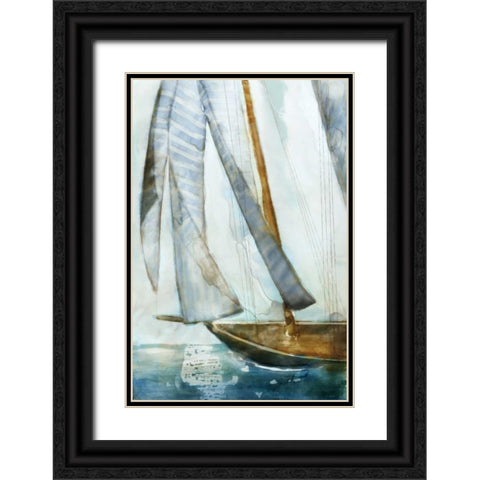 Sail Boat Blues I Black Ornate Wood Framed Art Print with Double Matting by Selkirk, Edward
