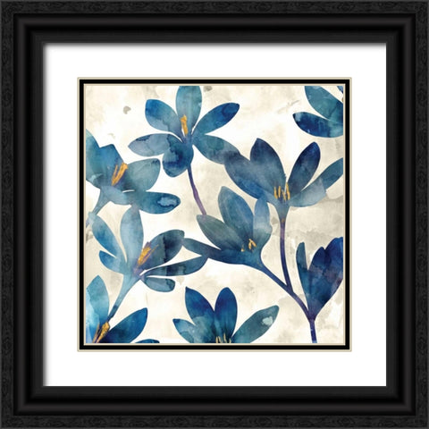 Veranda Blue II Black Ornate Wood Framed Art Print with Double Matting by Selkirk, Edward