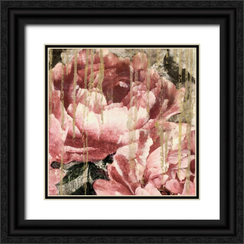 Adore II Black Ornate Wood Framed Art Print with Double Matting by Theodosiu, Matina
