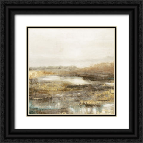 Golden Forest II Black Ornate Wood Framed Art Print with Double Matting by Theodosiou, Matina