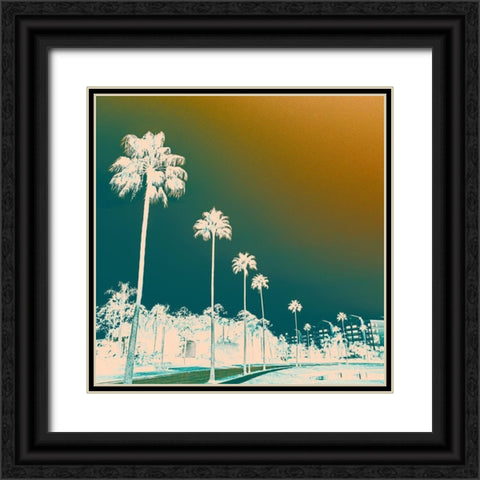 Hotel Drive  Black Ornate Wood Framed Art Print with Double Matting by J:L Design